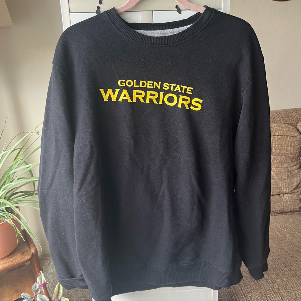 Golden State Warriors Black Crewneck